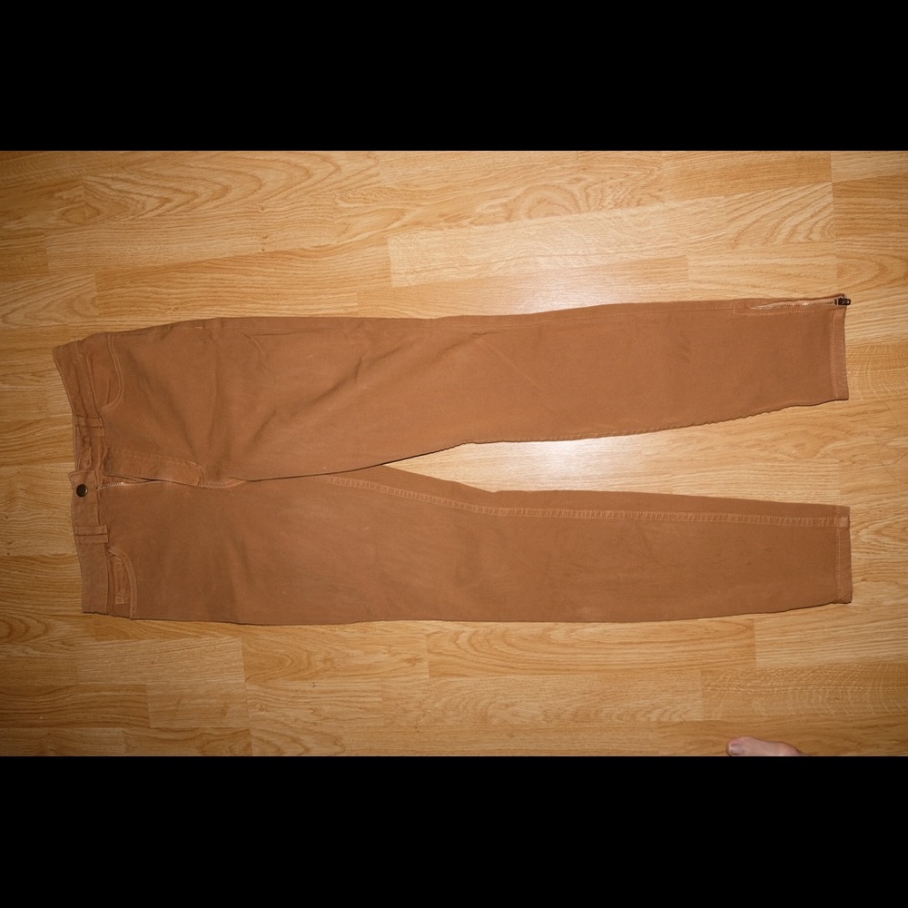 American Apparel High Waist Zip pant khaki 28/29